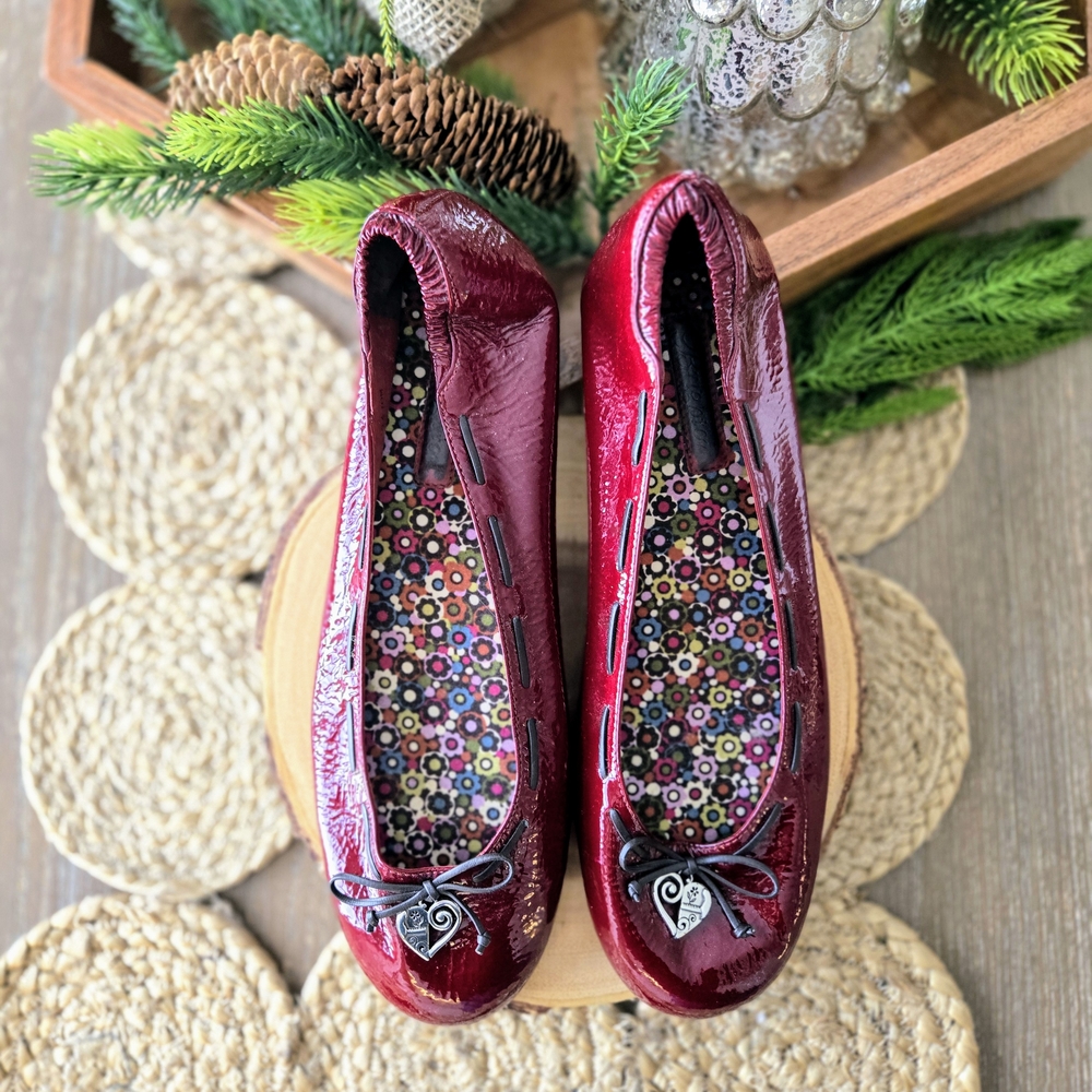Brighton Women's Burgundy Ballet Flats